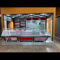 Negozio banco mercato Roma alimentare macelleria