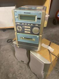Lettore cd, cassette e radio Sharp vintage