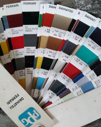 Manuali vernici auto+mazz.colori+tintometro+pesa e