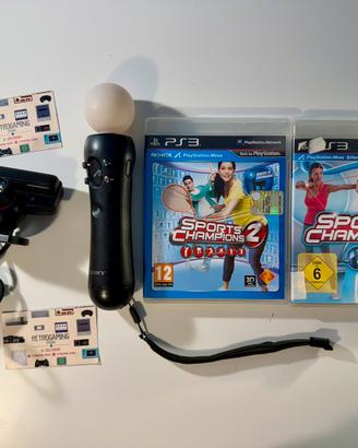 PS3 Move + Camera + 2 Giochi Sports Champions