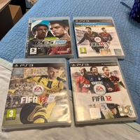 Giochi PS3 Fifa e Pes