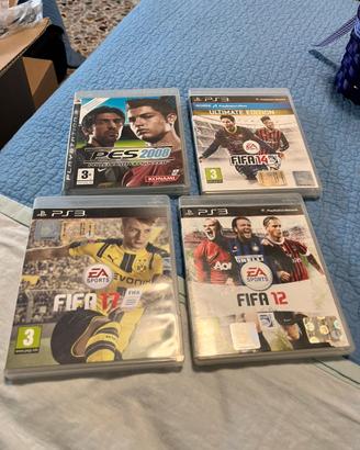 Giochi PS3 Fifa e Pes