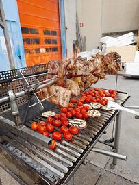 Spiedo in acciaio inox artigianale