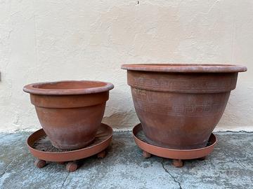 Coppia vasi in terracotta