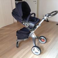 Passeggino Stokke Trio Xplory blue navy