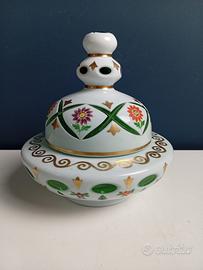 Scatola Portacaramelle in vetro di Bohemia