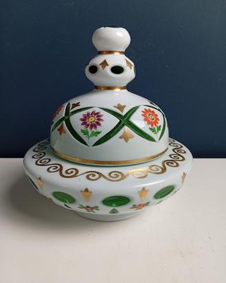 Scatola Portacaramelle in vetro di Bohemia