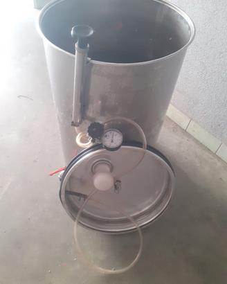 Botte in acciaio 80l con camera d'aria