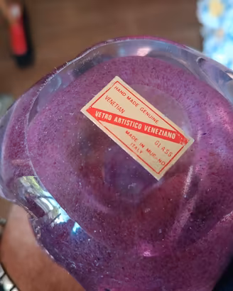 coppia in vetro di murano anni60