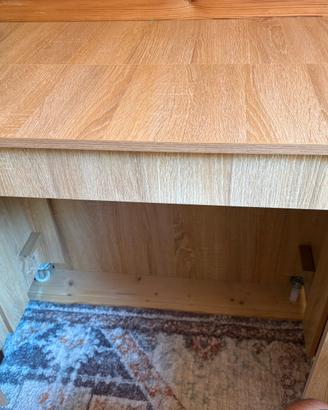 Tavolo consolle allungabilw color legno