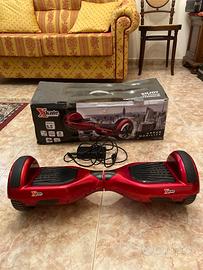 Hoverboard Xskate rosso metallizzato,ruote 6,5’’