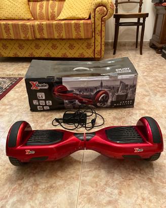 Hoverboard Xskate rosso metallizzato,ruote 6,5’’