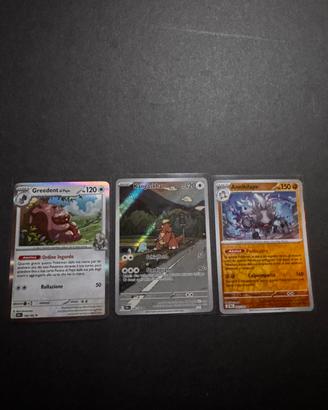 3 Carte Pokémon Kangaskhan Greedent Annihilape
