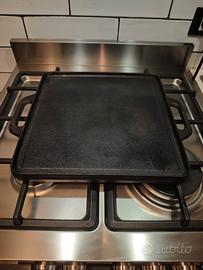 Piastra reversibile in ghisa BBQ