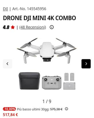 Drone Dji mini 4k combo