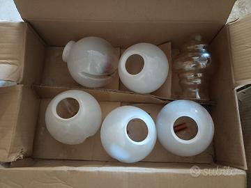 Bocce lampadario vintage