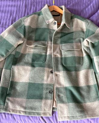 Giacca Uniqlo Uomo Mezza Stagione Verde L