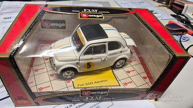 Fiat 500 Abarth d'epoca scala 1/18 Burago