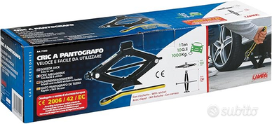 Cric a pantografo Lampa + chiave a croce per ruote