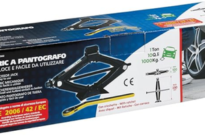 Cric a pantografo Lampa + chiave a croce per ruote
