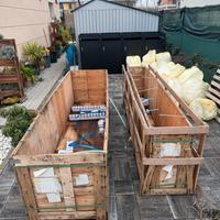 Due casse di legna da ardere per spedizioni pallet