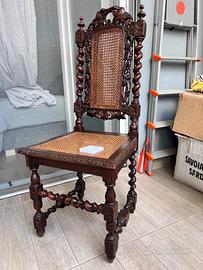 Sedia antiquariato d’epoca Francese luigi XVI