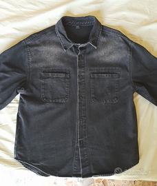 Camicia di jeans Manfinity oversize, denim nero