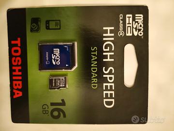 Micro SD HC 16 GB High Speed Toshiba
