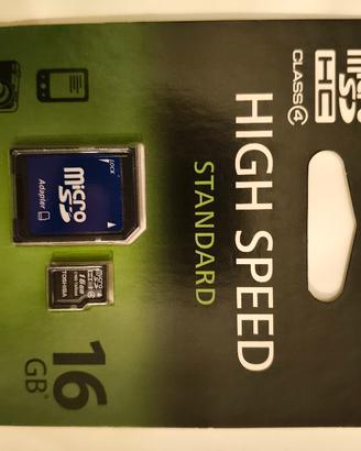 Micro SD HC 16 GB High Speed Toshiba