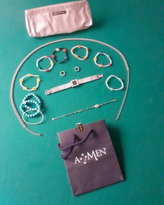 Set gioielli bijoux NUOVI + Pochette Primadonna