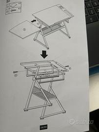 Tavolo da disegno inclinabile