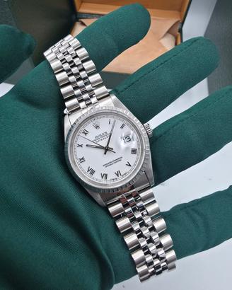 Rolex Datejust 36mm 16220 White Roman 1996