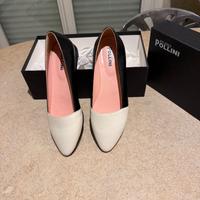 Pollini scarpe donna nuove blu e crema Tg.38