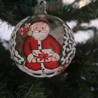 Pallina di Natale, Decorazioni Natalizie vetro 8cm