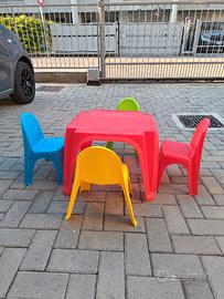 set tavolo e sedie 