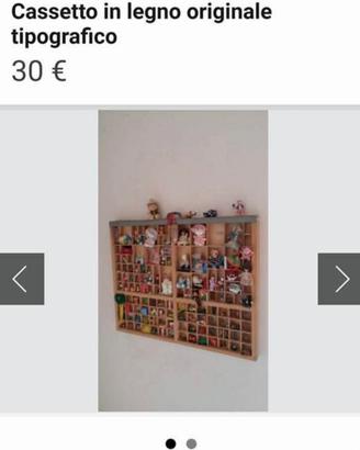 cassettiera x caratteri tipografica 