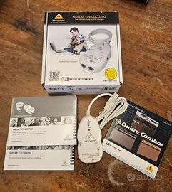 Scheda audio USB Behringer Guitar Link UCG102 ampl