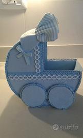 Carrozzina portaconfetti nascita