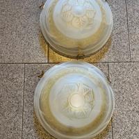 2 plafoniere in vetro