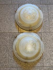 2 plafoniere in vetro