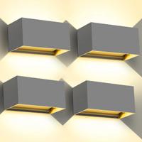 4 Lampade da parete per esterni Kingwen 20w 3000K,