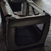 GABBIA PIEGHEVOLE PER TRASPORTO CANI TAGLIA GRANDE