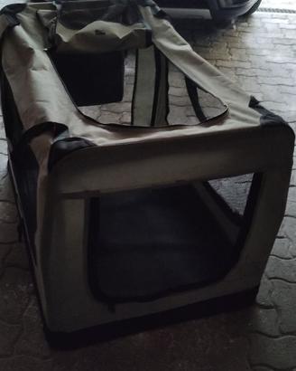 GABBIA PIEGHEVOLE PER TRASPORTO CANI TAGLIA GRANDE