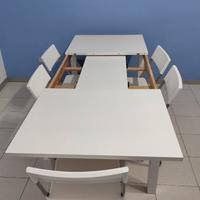 Tavolo/Scrivania IKEA - bianco + sedie