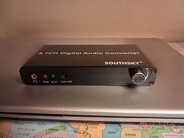 Convertitore audio digitale 5.1 Dac Tv/console