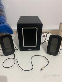 Impianto audio 2.1 per  TV,pc computer subwoofer