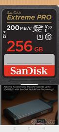 2 schede SD Sandisk Extreme pro 256 GB