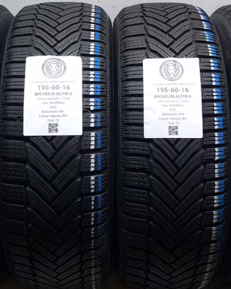 4 GOMME 195 60 16 MICHELIN A73358