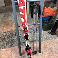 sci bambino 120cm + bastoncini 