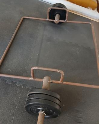 bilanciere trapano bar squat